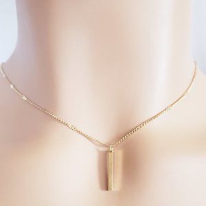 Gold Bar Necklace